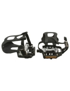 Alloy Pedals W/Toe Clips 9/16 Black.